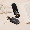 Keychain with photo slot and name