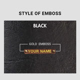 PERSONALISED STRIPE EYEWEAR CASE - BLACK