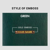 PERSONALISED STRIPE EYEWEAR CASE - GREEN