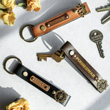 PERSONALISED KEYCHAIN - TAN