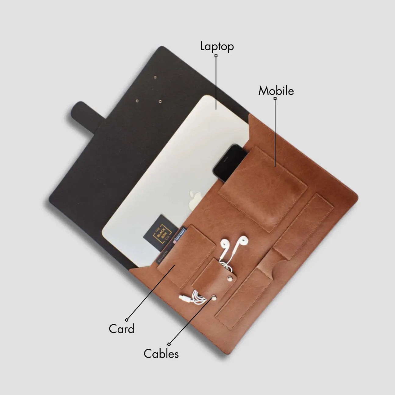 Tan laptop organizer