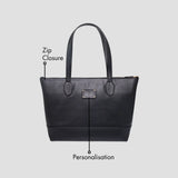 PERSONALISED  LAPTOP TOTE BAG - BLACK