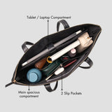 PERSONALISED  LAPTOP TOTE BAG - BLACK