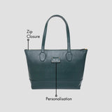 PERSONALISED  LAPTOP TOTE BAG - GREEN