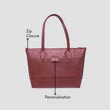 PERSONALISED LAPTOP TOTE BAG - MAROON