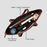 PERSONALISED LAPTOP TOTE BAG - MAROON