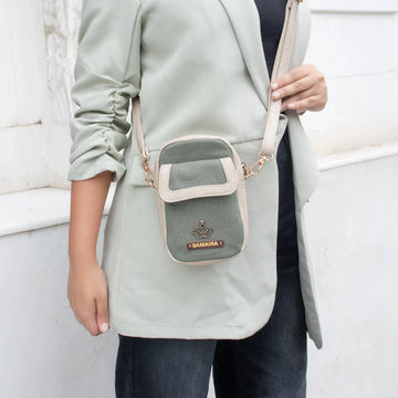 PERSONALISED MINI SLING BAG - CHARM - GREEN