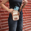 Tan sling bag patch