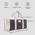 blue mini duffel vector