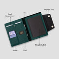 Green office folder