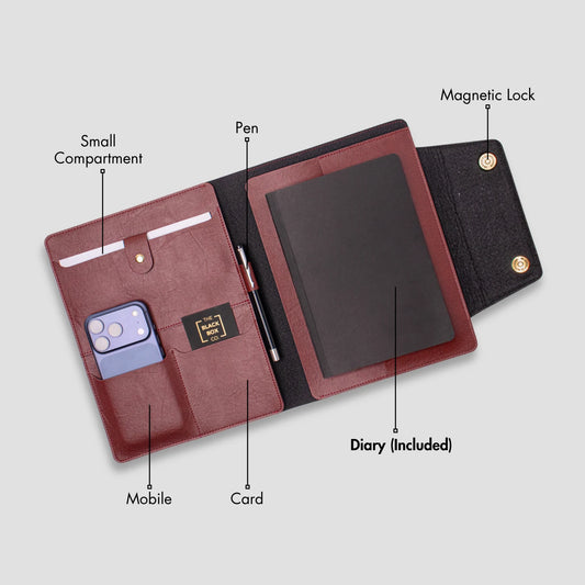 Office Folder Maroon