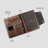 PERSONALISED OFFICE FOLDER - BROWN