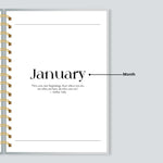 January monthly cover page layout