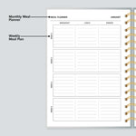 Meal planner sheet
