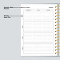 Meal planner sheet