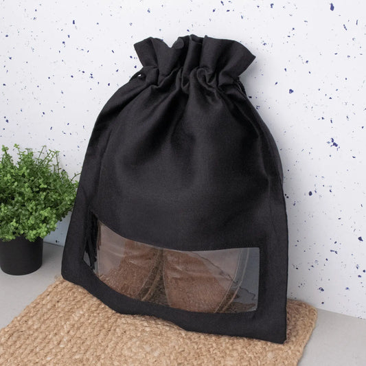 Black Shoe Bag Detail