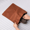 Tan Shoe Bag Closeup