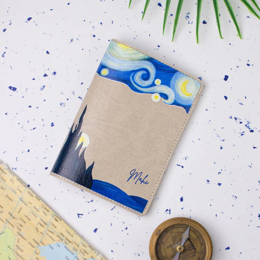 PERSONALISED PRINTED PASSPORT COVER - STARRY NIGHT