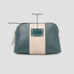 Personalised Black multi purpose pouch pouch with features