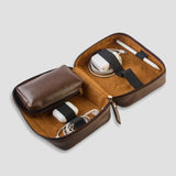 Brown tech organizer case