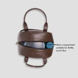 PERSONALISED TIFFIN BAG - BROWN