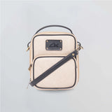 Personalised crossbody travel bag – beige
