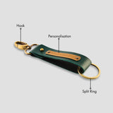 PERSONALISED TWO SIDED KEYCHAIN - GREEN