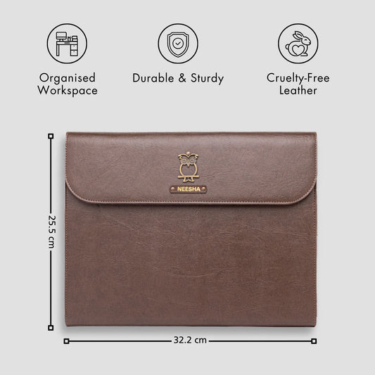 PERSONALISED ULTIMATE OFFICE ORGANISER - BROWN