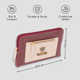 Personalised utility pouch vector - Maroon with features