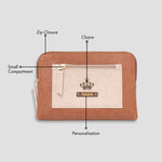 Personalised utility pouch - Tan with features