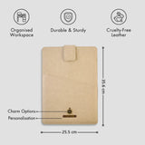 PERSONALISED LAPTOP/ DOCUMENT SLEEVE (13 Inch) - BEIGE