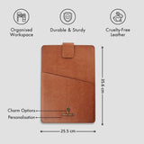PERSONALISED LAPTOP/ DOCUMENT SLEEVE (13 Inch) - TAN