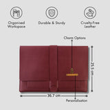 PERSONALISED LAPTOP ORGANISER (13 Inch) - MAROON