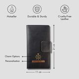 PERSONALISED TRAVEL WALLET - BLACK