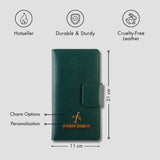 PERSONALISED TRAVEL WALLET - GREEN