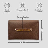 PERSONALISED MINI WALLET - BROWN