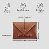 PERSONALISED CARDHOLDER - TAN