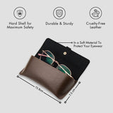 PERSONALISED EYEWEAR CASE - BROWN