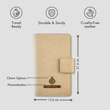 PERSONALISED FAMILY PASSPORT COVER - BEIGE