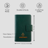 PERSONALISED FAMILY PASSPORT COVER - GREEN