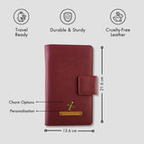 PERSONALISED FAMILY PASSPORT COVER - MAROON