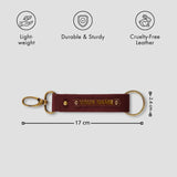 PERSONALISED TWO SIDED KEYCHAIN - MAROON